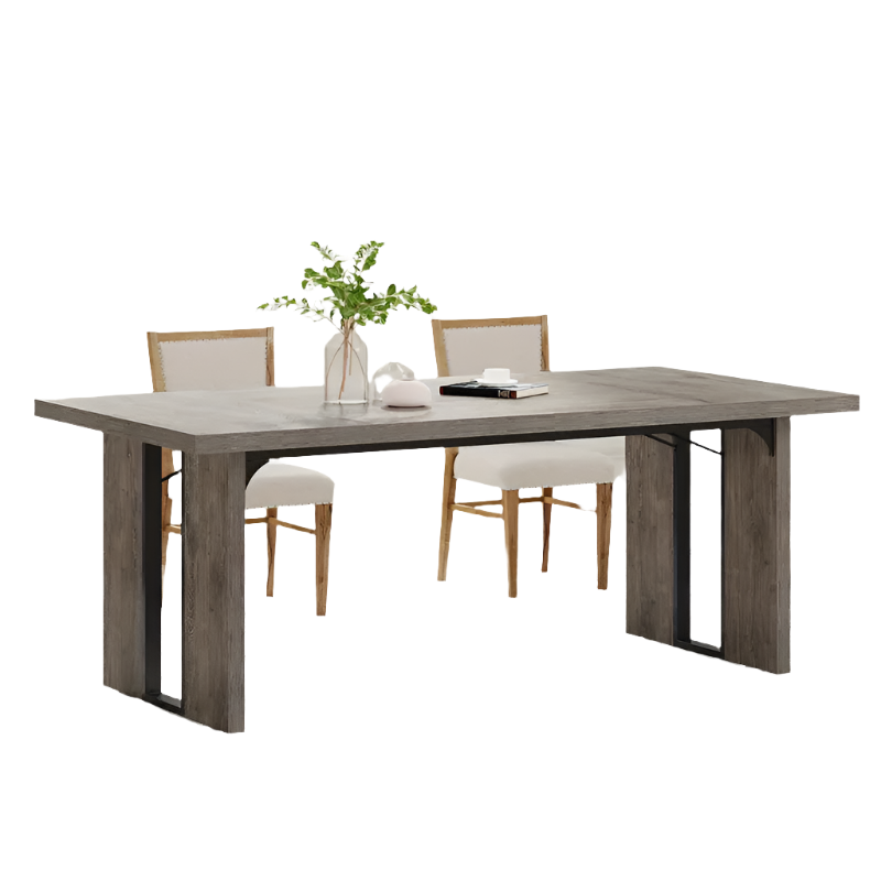 V728-DY174616-190417-00 NNETMLT Rustic Rectangular Dining Table - Image 1