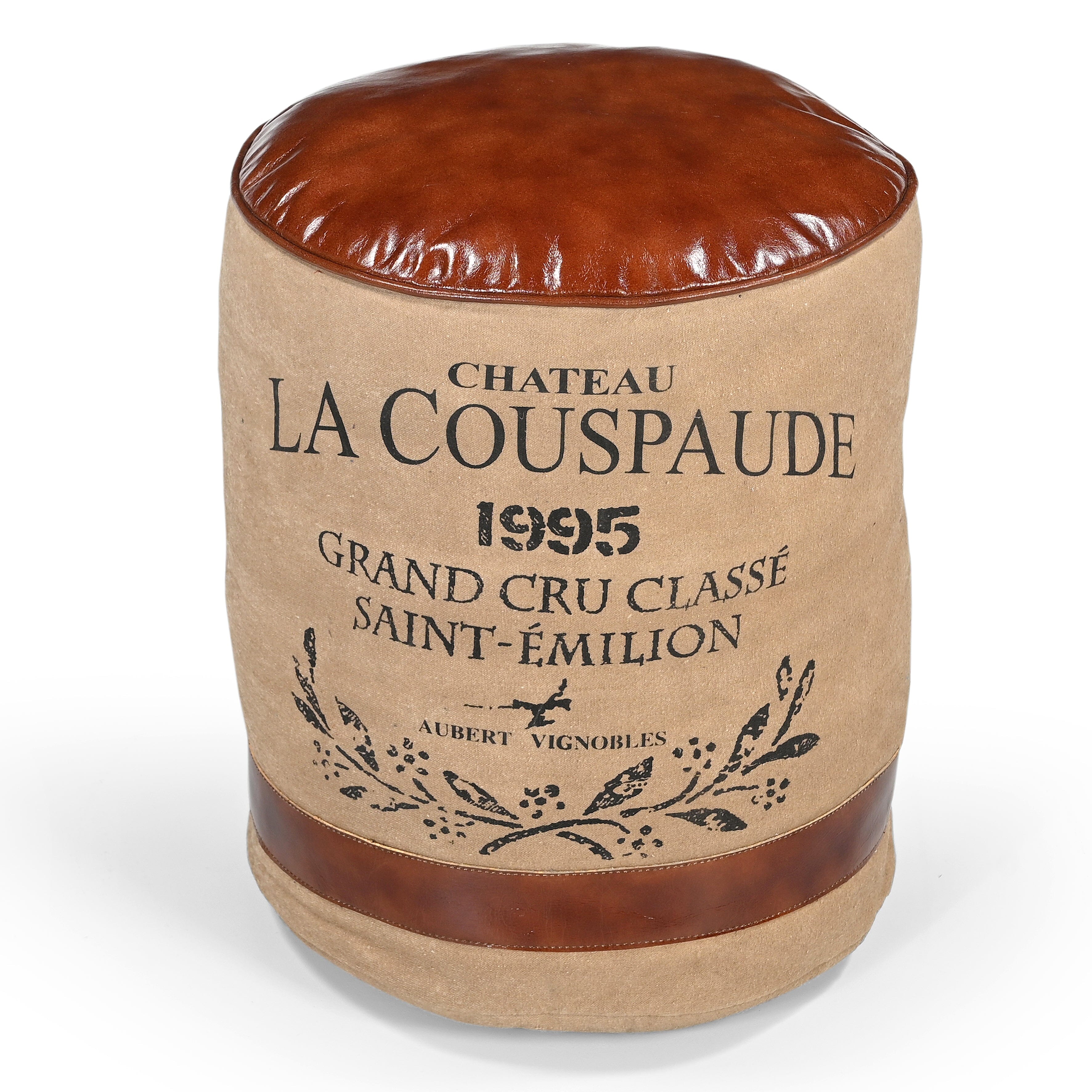 V742-M8031-212297-00 CHATEAU CANVAS OTTOMAN (THE CHARLOTTE) - Image 1