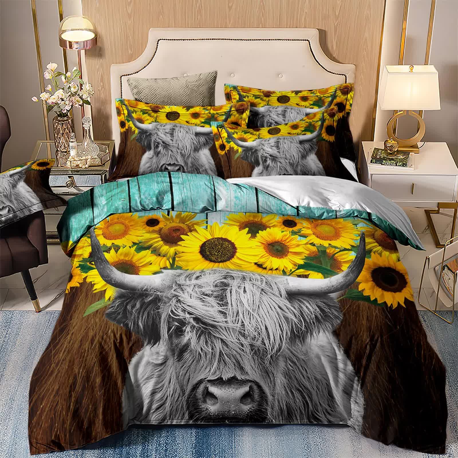V745-AQ043886K3-212769-00 Nature-Inspired Floral Duvet Cover Set - Hypoallergenic Fabric-King - Image 1