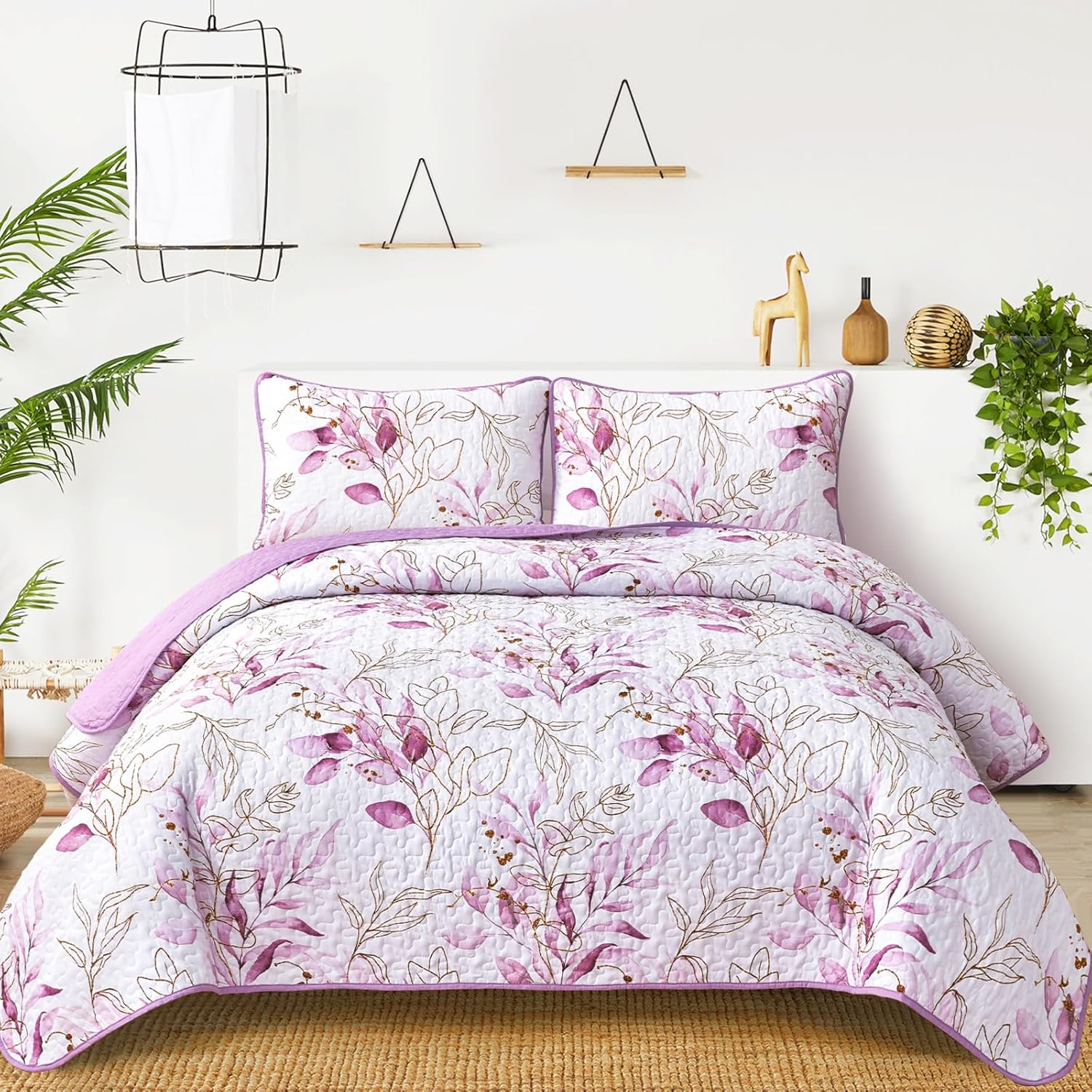 V745-MAC080460Q13U-190900-00 Unique Quilted bedspread and pillowcovers set: Stand Out in Style - Queen size - Image 1