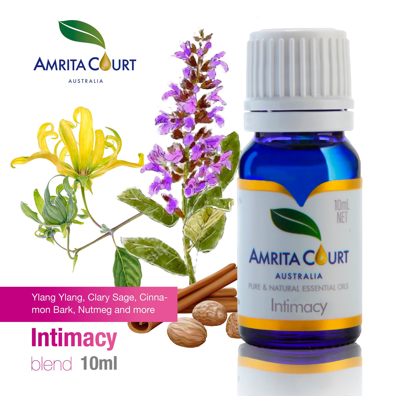 V760-A-5-195302-00 Amrita Court Pure and Essential Oils Intimacy 10ml - Image 1