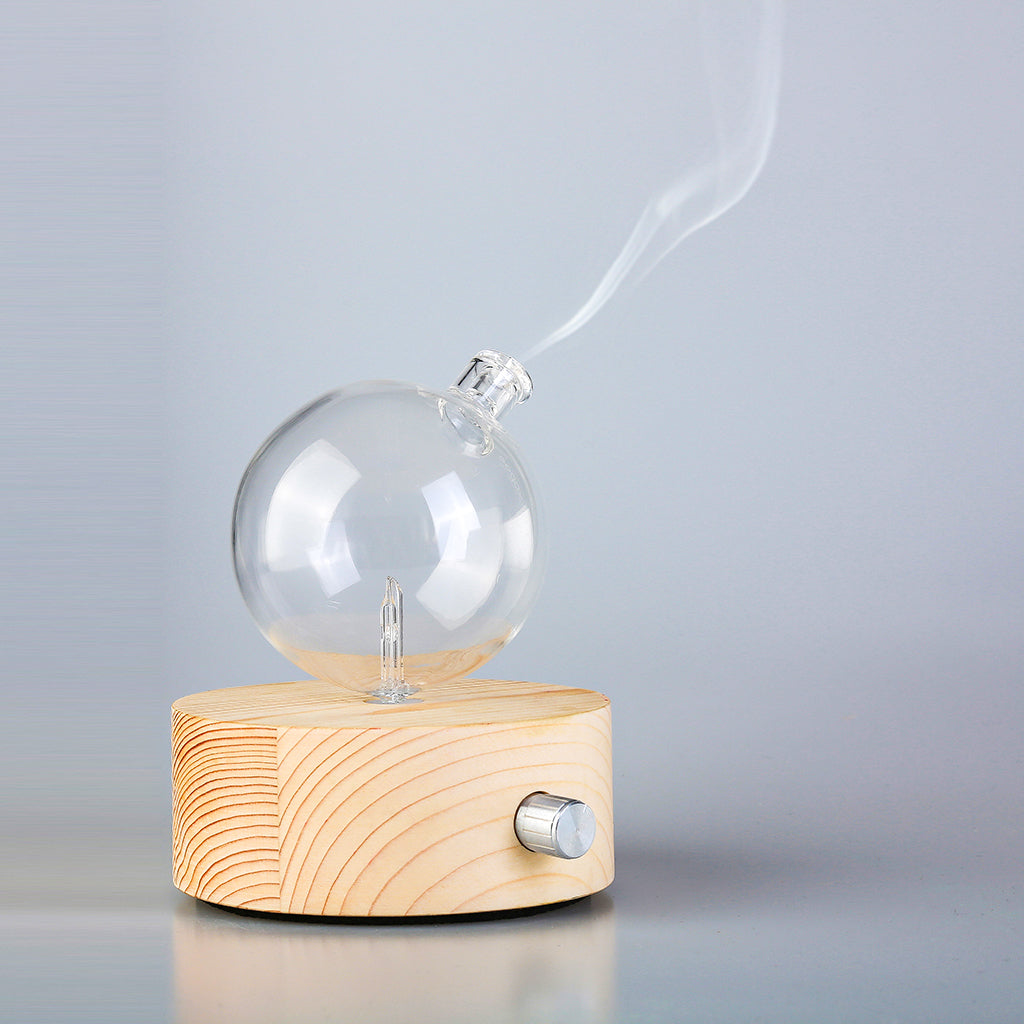 V760-N-10R-195292-00 Geometry Round Nebuliser - Waterless Diffuser | Essential oil Burner | Aromatherapy| Home Fragrance - Image 1