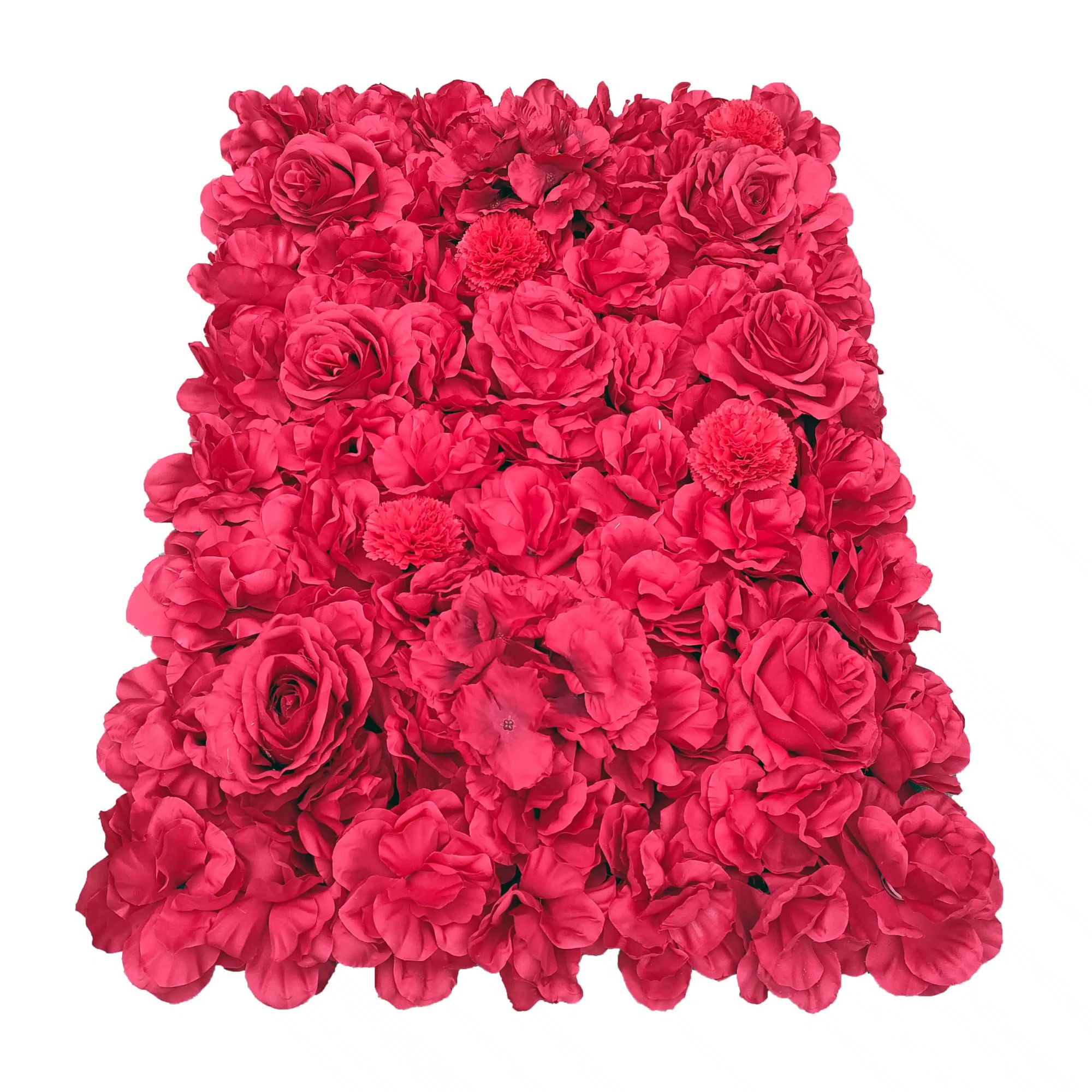 xr:d:DAEkD59r8M8:177,j:2805919213,t:23041605 Artificial Flower Wall Backdrop Panel 40cm X 60cm Romantic Red - Image 1