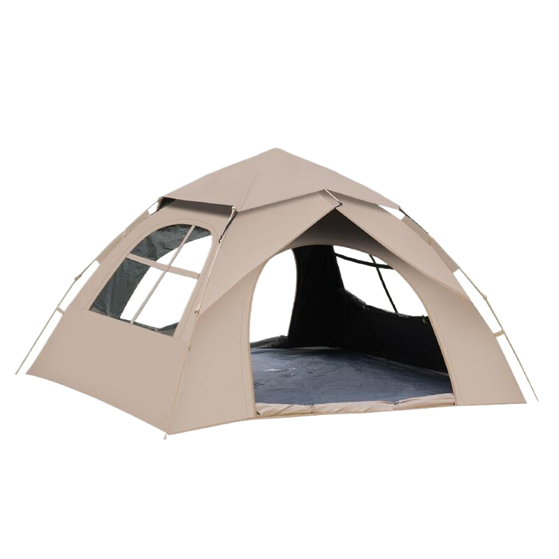 V888-ELOSUNG038-200006-00 3-4 Person Foldable Tent with Two Doors and Two Windows - Large Size (210x200x135cm), Perfect for Outdoor Adventures - Image 1