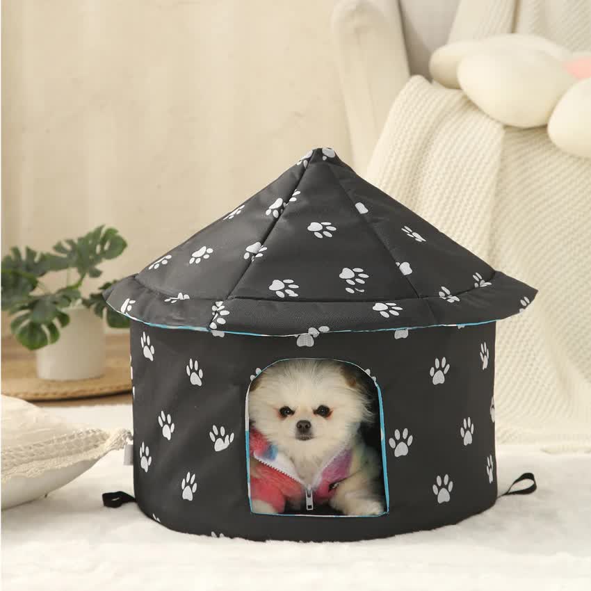 V888-ELOSUNG10208-204403-00 Outdoor Waterproof Cat House - Insulated, Weatherproof, Warm Shelter for Cats, Ideal for Winter Protection, Size: L 45*41cm - Image 1
