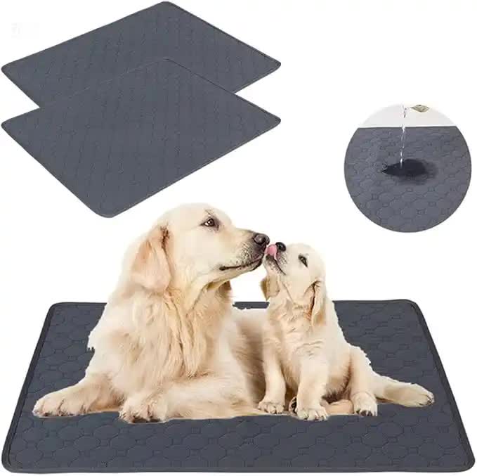 V888-ELOSUNG10423-204469-00 2 PCS Washable Waterproof Pet Pad-Non-Slip, Absorbent, Reusable Mat for Dogs and Cats M(70*50cm) - Image 1