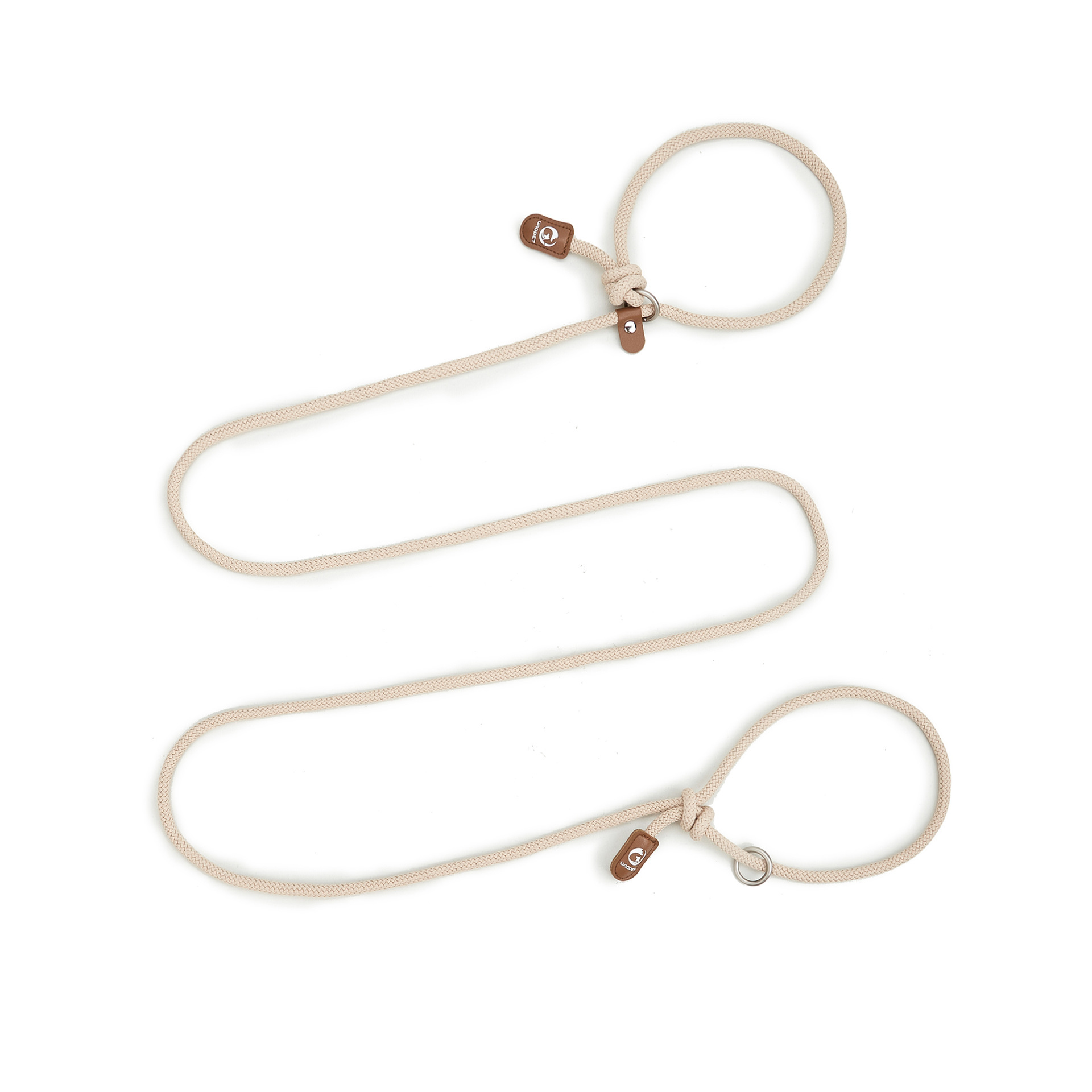 V888-ELOSUNG10542-205576-00 Adjustable Slip-On Dog Leashes - Lightweight and Comfortable Training Leads for Pets 3.35cm*8mm (Coffee, 2 pieces) - Image 1