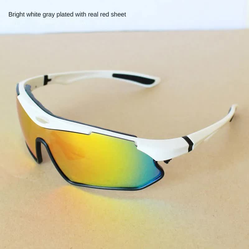 V888-ELOSUNG10556-205680-00 Multifunctional Cycling Glasses - Windproof and UV Protection Sports Eyewear White - Image 1