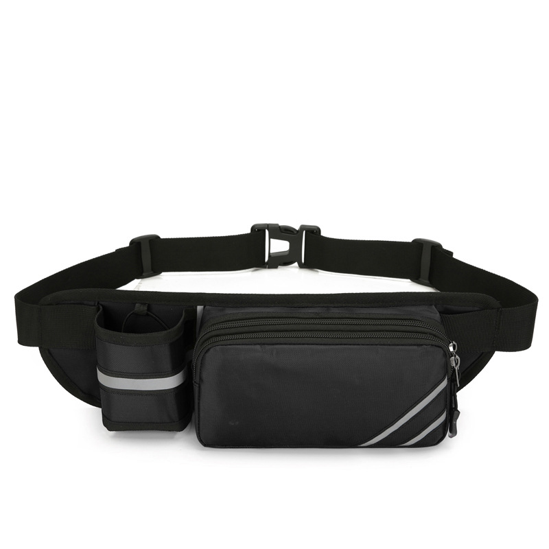 V888-ELOSUNG10827-206282-00 Water-Resistant Running Waist Pack with Bottle Holder - Adjustable Fitness Belt for Men - Image 1