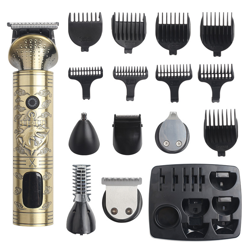 V888-ELOSUNG10844-206276-00 Vintage Electric Hair Trimmer & Multi-Grooming Kit with Multi-Length Attachments - Image 1