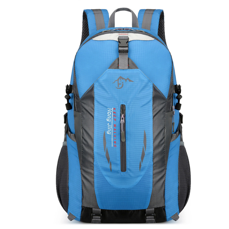V888-ELOSUNG11506-209377-00 Blue Lightweight Hiking Backpack - Waterproof Outdoor Travel & Camping Bag with Multi-Compartment Design - Image 1