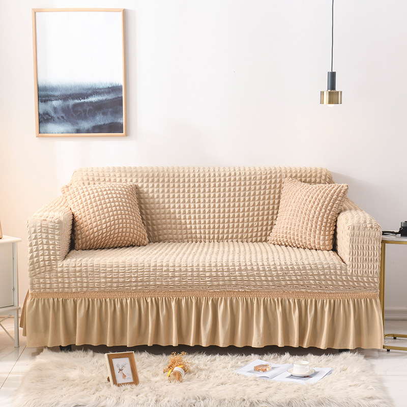 V888-ELOSUNG1191-202560-00 Elastic sofa cover-beige (305-360cm) - Image 1