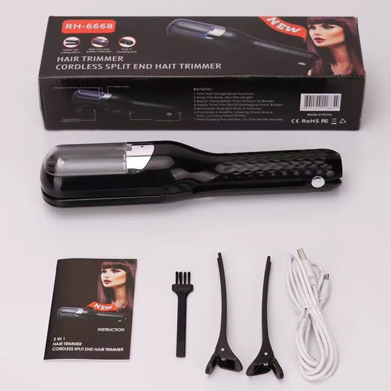V888-ELOSUNG11911-210513-00 Black Mini - Automatic, Hair Repair Split End Remover Trimmer For Dry, Splitting, Damaged And Brittle Split Ends, Men And Women Hair Styling Beauty Tool - Image 1