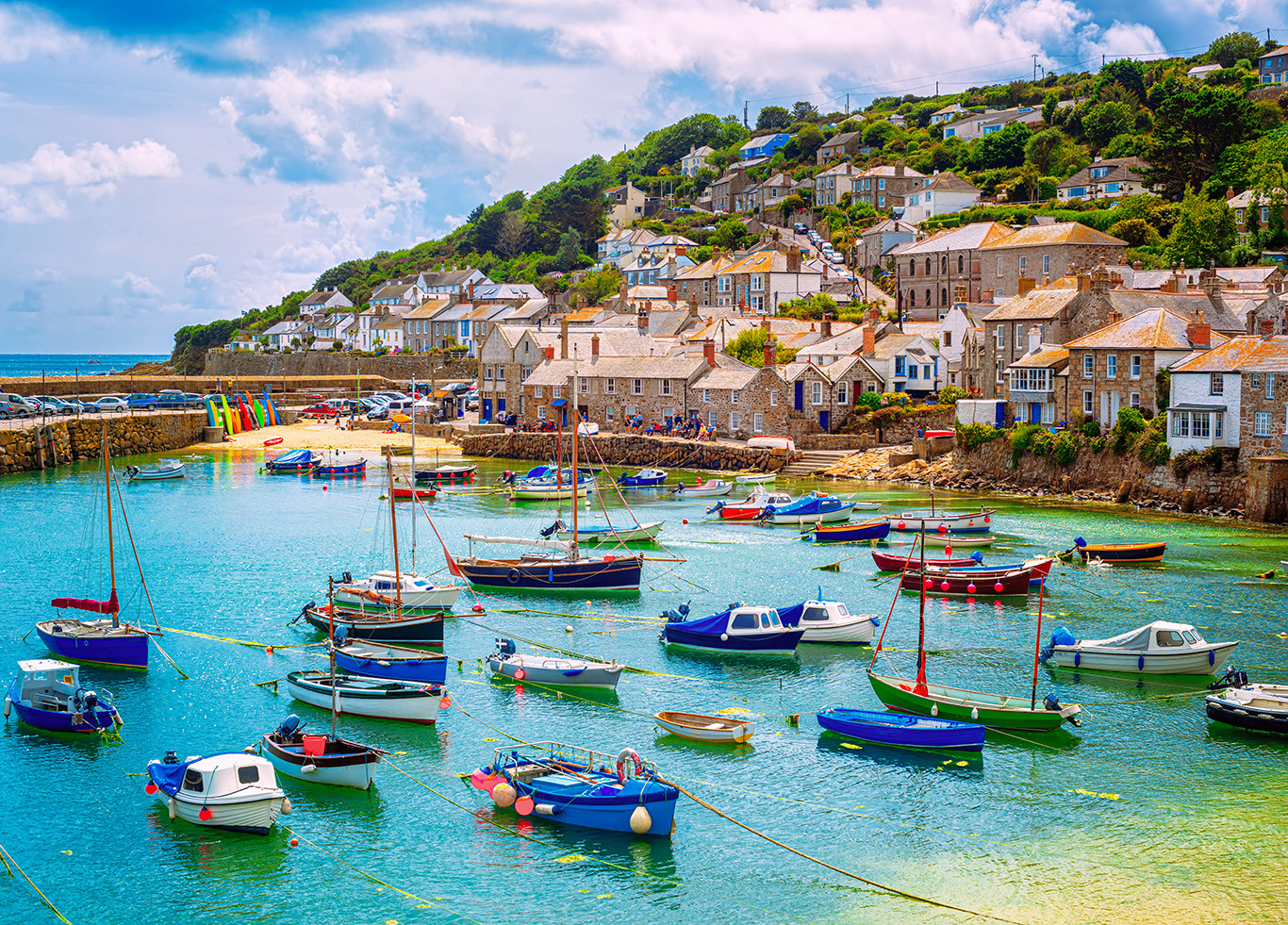 V888-ELOSUNG12011-210058-00 1000 Piece Hot Air Balloon Adventure Jigsaw Puzzle for Adults - Difficult Paper Puzzle for Adults with Beautiful Scenery, Stress Relief and Cognitive Enhancement - Image 1