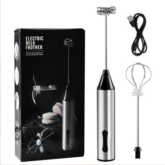 V888-ELOSUNG12265-211255-00 Rechargeable Electric Milk Frother, Handheld Foam Maker, Coffee Frothing Wand, Whisk for Milk, Coffee, and Baking - Image 1
