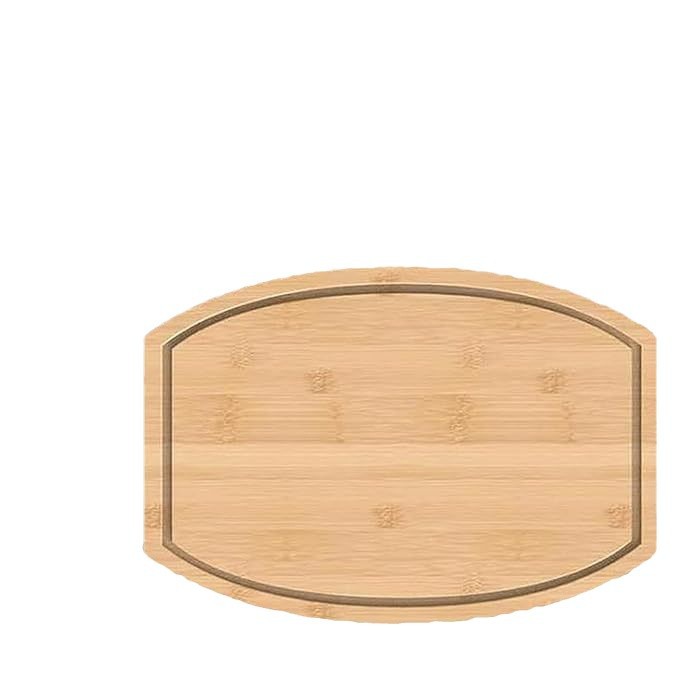 V888-ELOSUNG12466-212123-00 Corner Bamboo Cutting Board with Juice Groove – Space-Saving Kitchen Countertop Board - Image 1