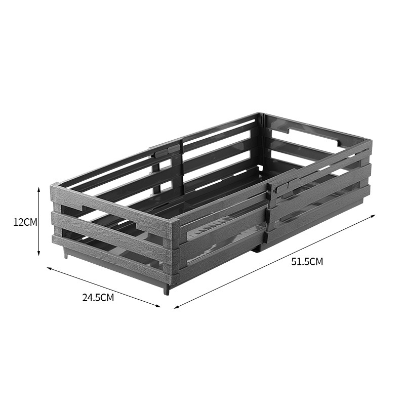 V888-ELOSUNG12531-212243-00 Grey Foldable Industrial Storage Crates - Portable Outdoor Collapsible Storage Box for Home and Travel - Image 1