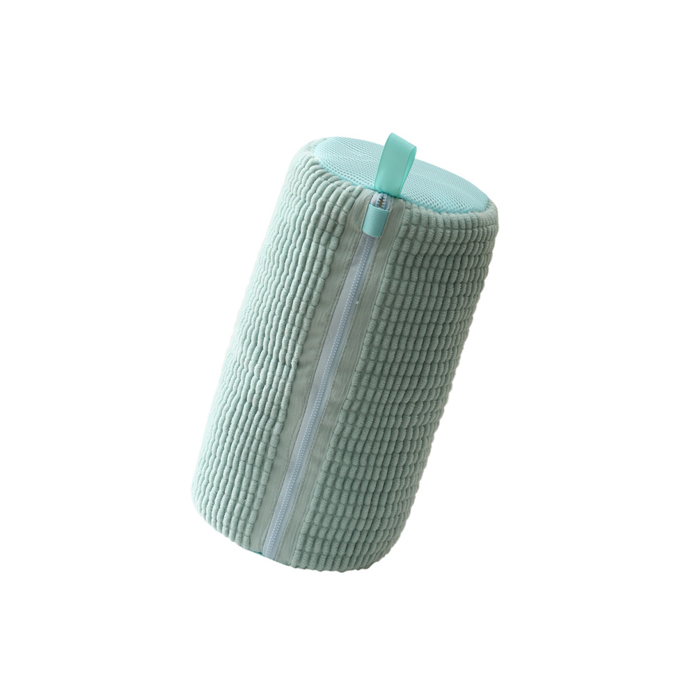 V888-ELOSUNG12587-212512-00 Blue-green Shoe Laundry Bags - Mesh Protective Washing Bags for Shoes with Zipper Design - Image 1