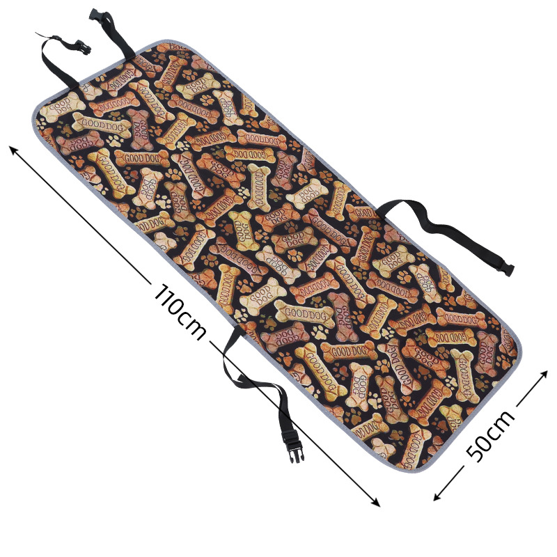 V888-ELOSUNG12723-212816-00 Bone Dog Car Seat Cover - Waterproof & Scratch-Resistant Pet Seat Protector - Image 1