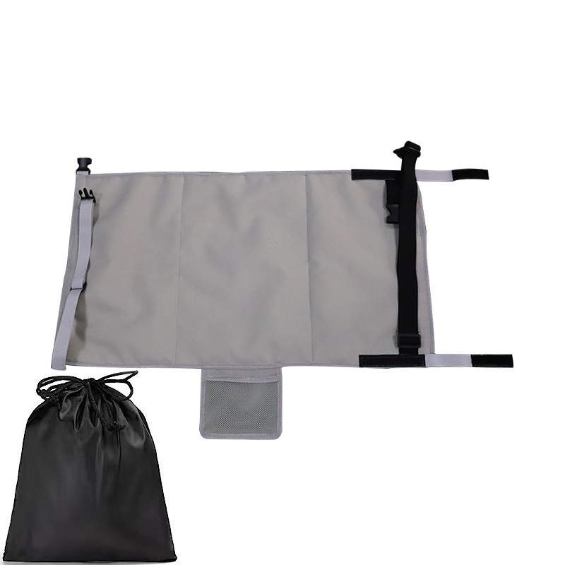 V888-ELOSUNG12867-214573-00 Grey Portable Baby Changing Mat with Safety Straps - Image 1