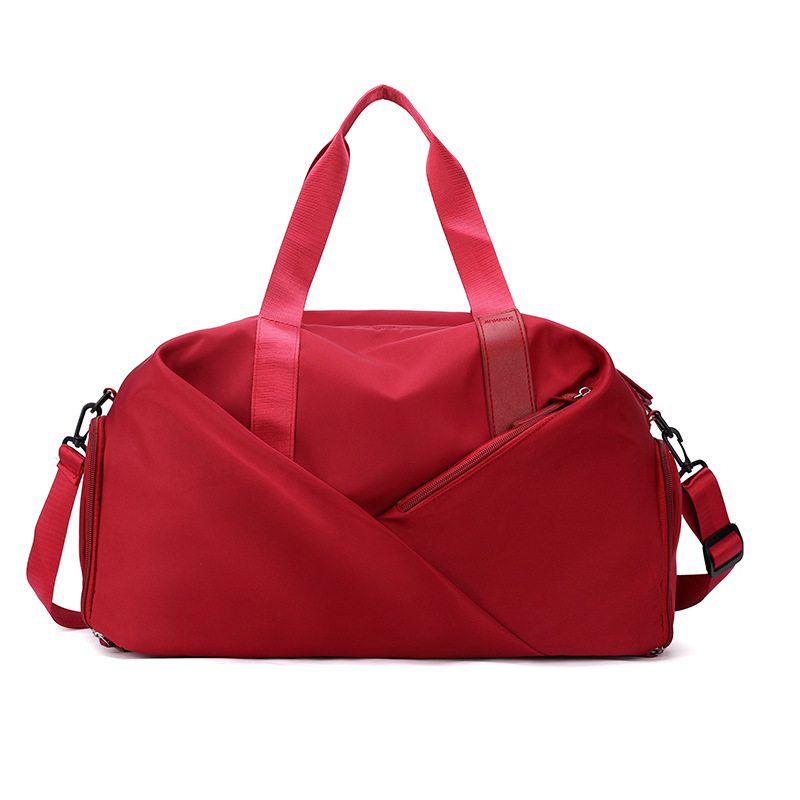 V888-ELOSUNG12924-213889-00 Red Stylish Gym Travel Bag with Shoe Compartment, Lightweight and Durable Design - Image 1