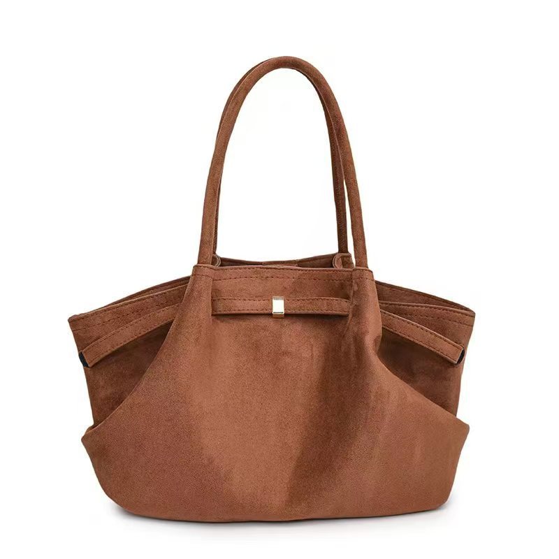 V888-ELOSUNG12970-213907-00 Dark Brown Elegant PU Tote Bag - Soft and Stylish Handbag for Everyday Use - Image 1