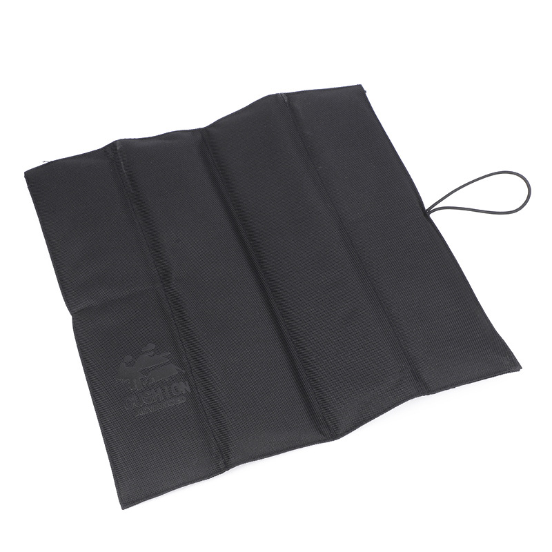 V888-ELOSUNG13306-211251-00 4 PCS Black Portable Waterproof Outdoor Picnic Mat, Moisture-Proof Thermal Seat Pad, Foldable and Lightweight Travel Cushion - Image 1