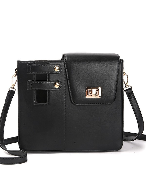 V888-ELOSUNG13531-212083-00 Black Portable Beverage Bottle Cup Holder Bag | Trendy Crossbody Design for Daily Commute(No water cup) - Image 1