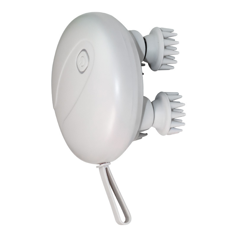 V888-ELOSUNG13673-212572-00 White Mini Electric Head Massager - Portable 3D Massage Device, Waterproof, Multifunctional Relaxation & Pet Care, Rechargeable, 6 Techniques & 3 Modes, Compact Design - Image 1