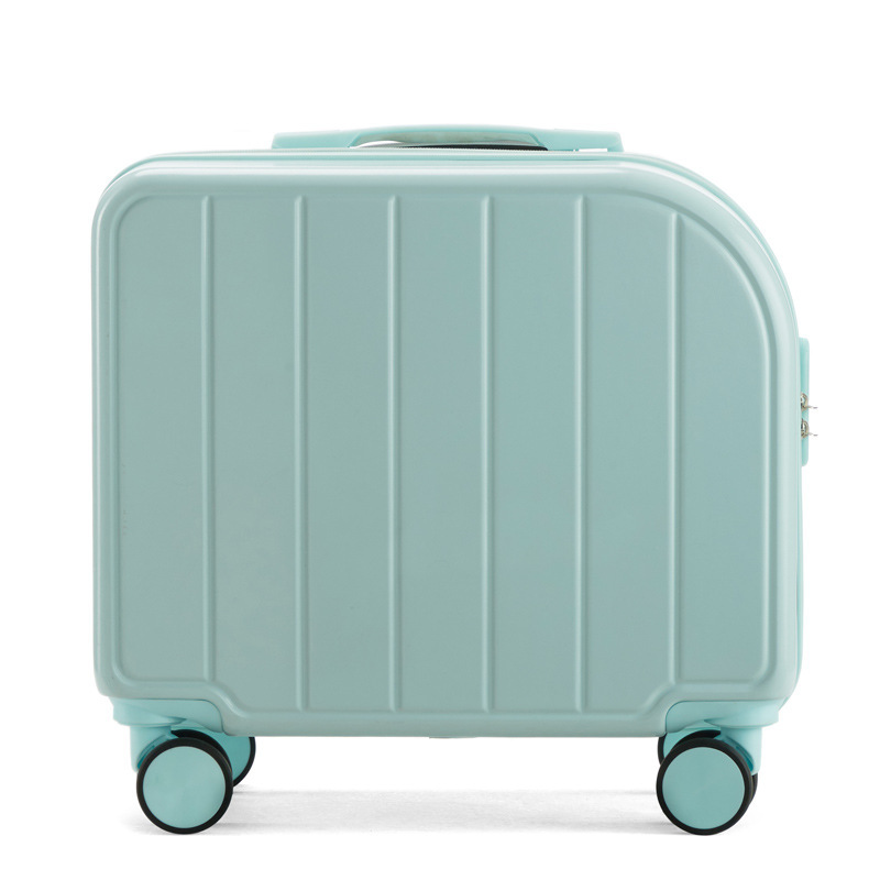 V888-ELOSUNG15008-211447-00 Mint Green 18-Inch Lightweight Carry-On Luggage - Waterproof & Anti-Theft Suitcase with Silent Universal Wheels - Image 1
