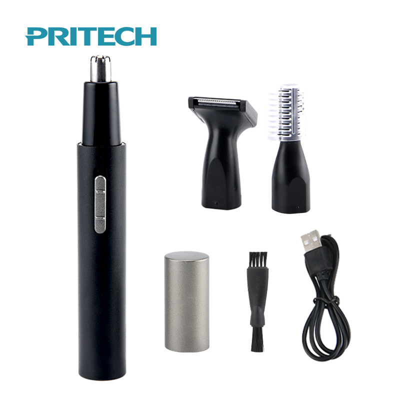 V888-ELOSUNG15119-212129-00 PRITECH TN-266 Multi-Functional Electric Hair Trimmer Kit - USB Rechargeable Grooming Set for Nose, Eyebrow, Beard, and Body Hair - Image 1