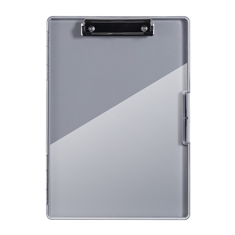 V888-ELOSUNG15223-212550-00 Dark Gray A4 Plastic Document Storage Clipboard - Portable and Durable - Image 1