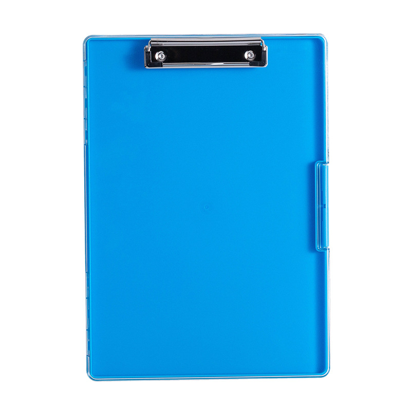 V888-ELOSUNG15224-212549-00 Blue A4 Plastic Document Storage Clipboard - Portable and Durable - Image 1