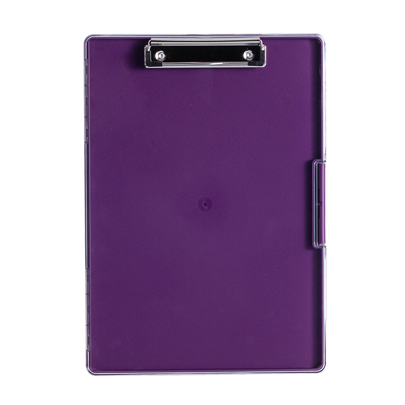 V888-ELOSUNG15228-212531-00 Purple A4 Plastic Document Storage Clipboard - Portable and Durable - Image 1