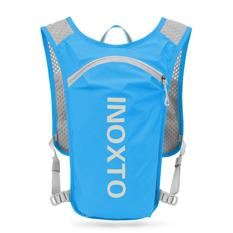 V888-ELOSUNG15404-212970-00 Lightweight Hydration Running Vest with 5L Capacity and Reflective Strips, Blue - Image 1