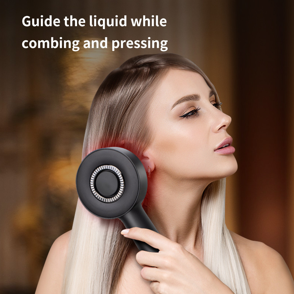 V888-ELOSUNG15489-214024-00 WN-02 Gray Multi-Function Red Light Massage Comb with 3 Modes and Rechargeable Battery - Image 1