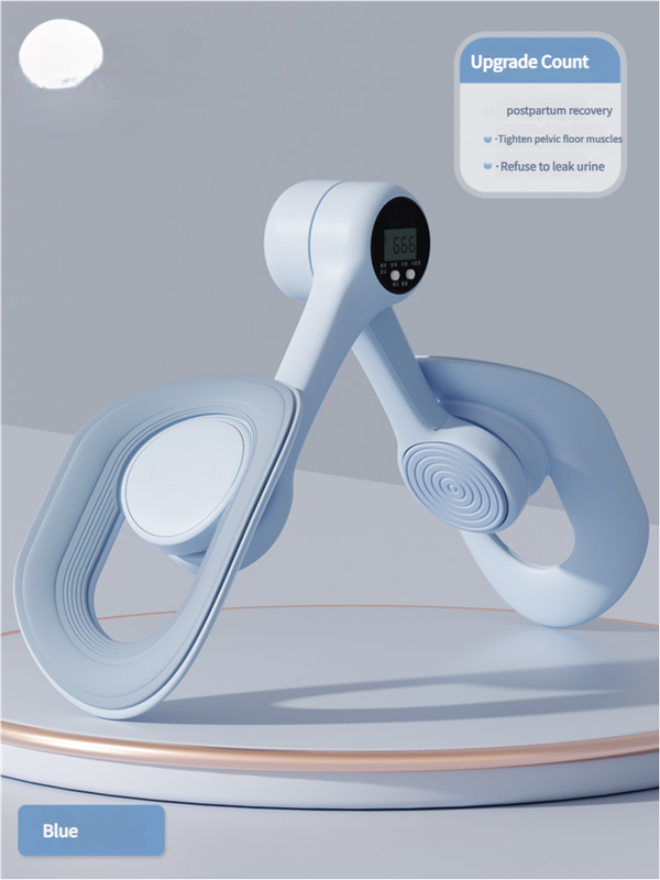 V888-ELOSUNG15570-214452-00 Blue Counting Adjustable Pelvic Floor Muscle Trainer with Smart Counter - Postpartum Recovery Tool - Image 1
