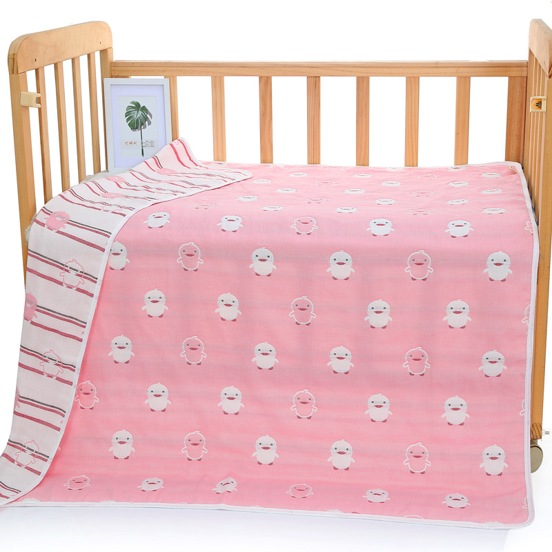 V888-ELOSUNG15999-223278-00 Pink Chick, 6-Layer Muslin Baby Blanket - Soft Cotton Bedding for Infants and Toddlers, 110x110 cm, - Image 1