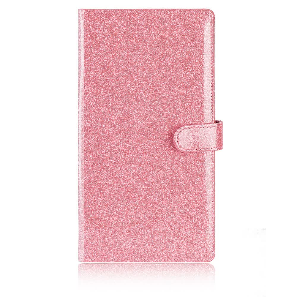 V888-ELOSUNG16085-214399-00 Pink Sparkling Document Organizer Wallet - 24x12.8cm, Lightweight and Durable - Image 1
