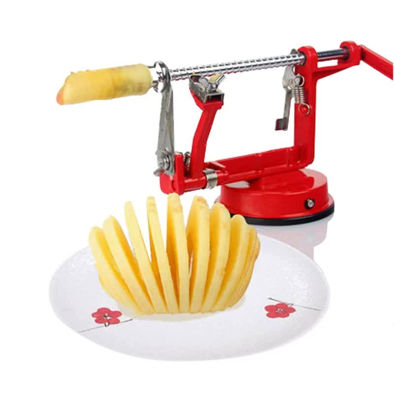 V888-ELOSUNG16144-215347-00 3-in-1 Apple Peeler, Corer, and Slicer with Suction Base – Effortless Fruit Prep - Image 1
