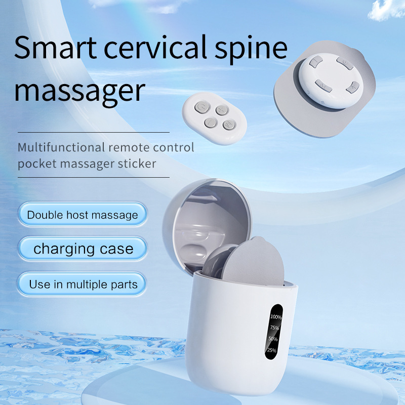 V888-ELOSUNG16500-216423-00 Smart Cervical Spine Massager with Remote Control and Charging Case - Image 1