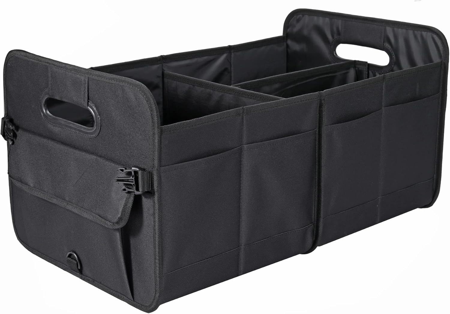 V888-ELOSUNG16520-216480-00 Black Large Car Storage Organizer with Handles, 24x17.6x12.2 in, Collapsible - Image 1