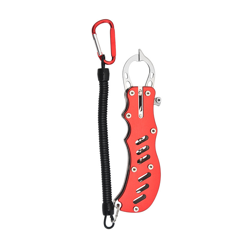 V888-ELOSUNG16618-216951-00 2 PCS Red Multi-Function Fishing Hook Remover Tool - Durable, Lightweight, and Compact - Image 1