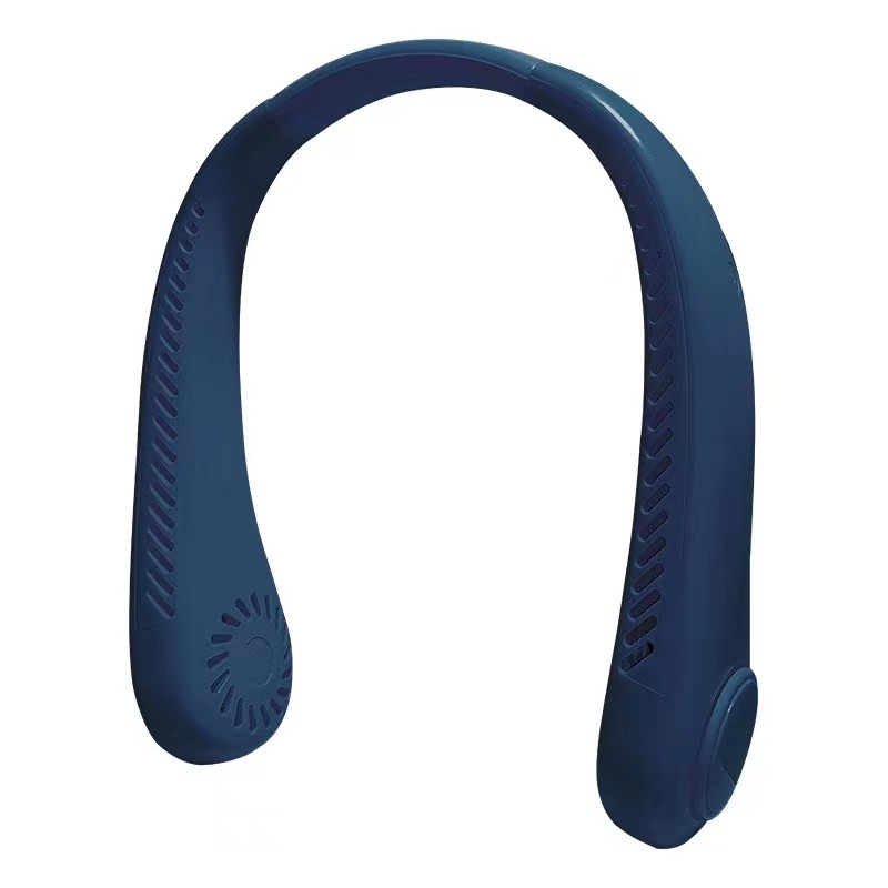 V888-ELOSUNG16666-222296-00 2 PCS Blue Portable Neck Fan - Hands-Free Personal Fan, Quiet and Adjustable, Ideal for Outdoor and Indoor Use - Image 1