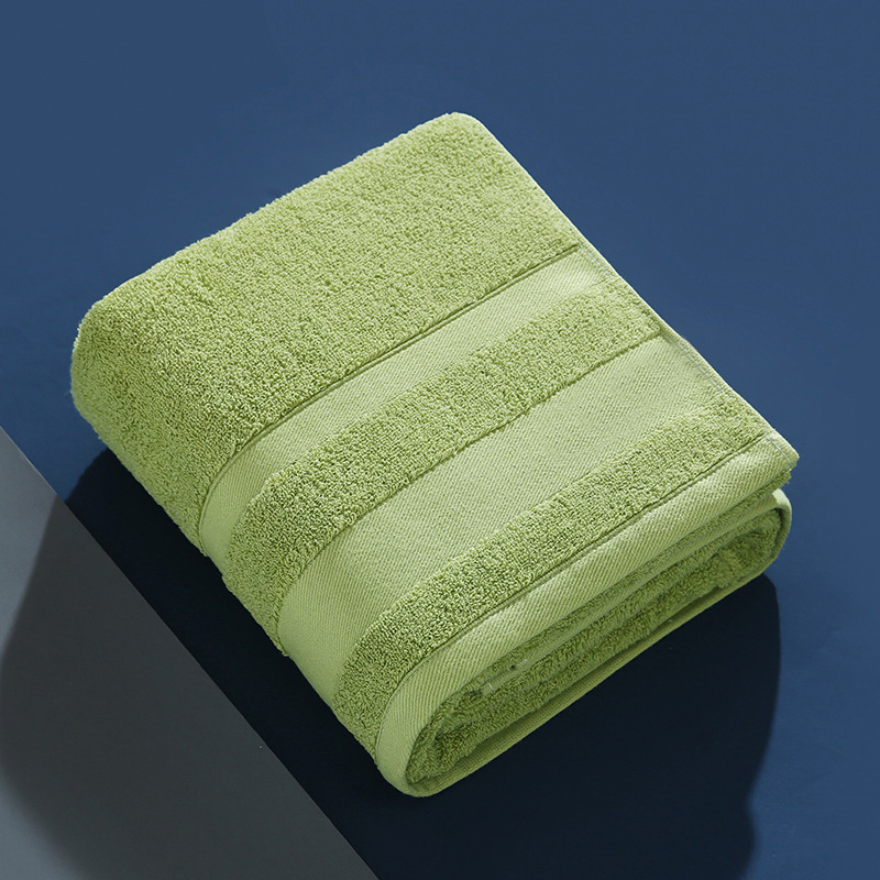 V888-ELOSUNG16762-223269-00 Green Luxury 100% Cotton Bath Towel - 70x140cm Soft & Absorbent 380g Towel - Image 1