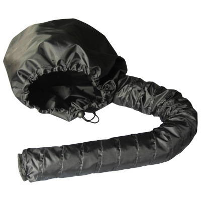 V888-ELOSUNG17537-216482-00 2 Pcs Black Portable Hair Dryer Bonnet Cap – Adjustable Heated Hair Care Cap for Drying, Styling, and Conditioning with Warm Air - Image 1