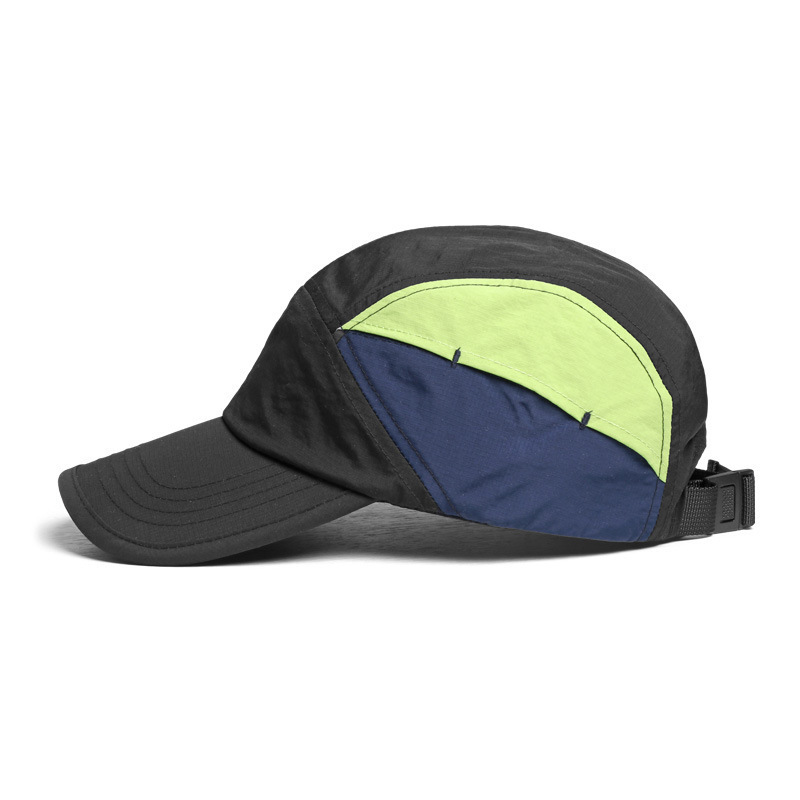 V888-ELOSUNG17585-216546-00 Black And Green Lightweight Sports Baseball Cap | Quick-Dry, Waterproof, Breathable | Outdoor Camping Cap - Image 1