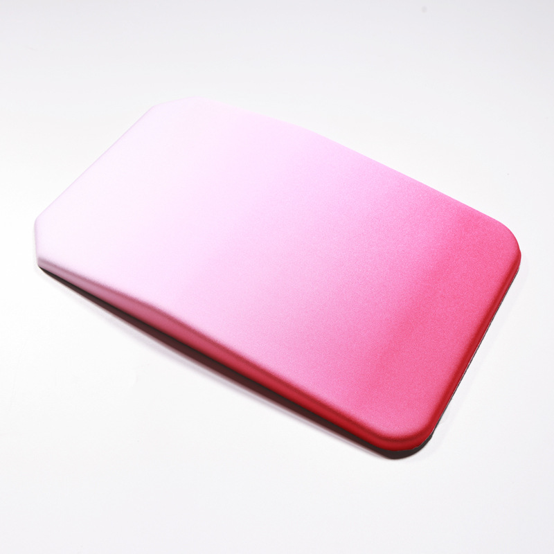 V888-ELOSUNG17748-223165-00 Gradual Pink Ergonomic PU Anti-Slip Mouse Pad with Wrist Support - Rectangular Gradient Desk Mat for Gaming and Office Use - Image 1