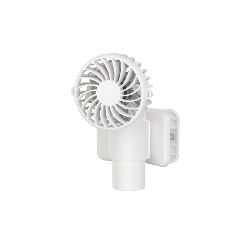 V888-ELOSUNG18137-202504141537-00 White Portable Multifunctional Clip Fan DQ261 - 1000mAh Battery, 3-Speed, Quiet Cooling for Summer - Image 1
