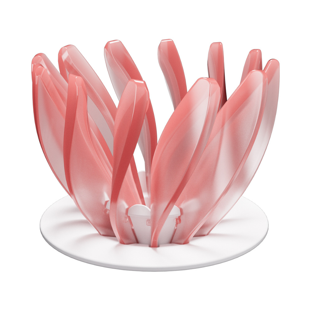 V888-ELOSUNG18142-202504171812-00 V60 Pour Over Coffee Dripper - Heat Resistant Brew Filter Cone - Pink(White Base) - Image 1